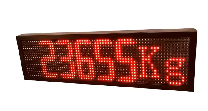 תצוגה אדומה למאזני גשר