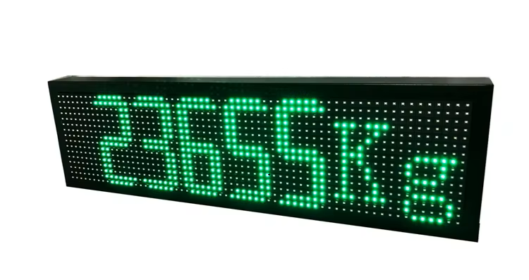 תצוגה ירוקה למאזני גשר